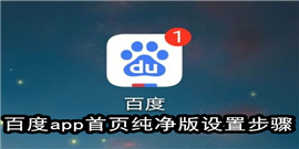 百度app首页纯净版怎么设置 百度app首页纯净版设置步骤